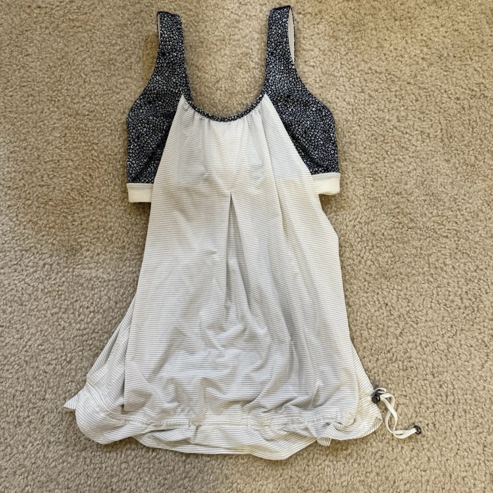 Lululemon Women Run Times Tank Plush Petal Black Ghost